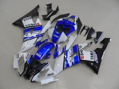 Yamaha R6 08-16 Motorrad Verkleidungen - Blau Blau Weiß ENEOS
