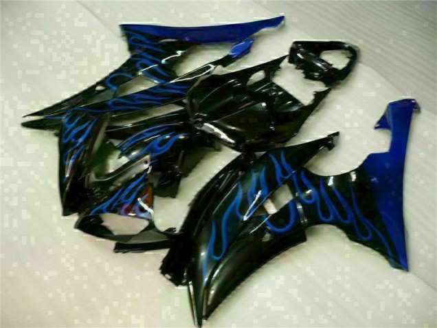 Yamaha R6 08-16 Motorrad Verkleidungen - Blau Flamme Schwarz Yamaha R6 08-16 Motorrad Verkleidungen - Blau Flamme Schwarz