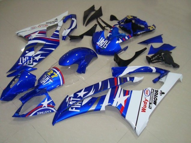 Yamaha R6 08-16 Motorrad Verkleidungen - Blau Weiß Fiat 27 Rot Wudy Yamaha R6 08-16 Motorrad Verkleidungen - Blau Weiß Fiat 27 Rot Wudy