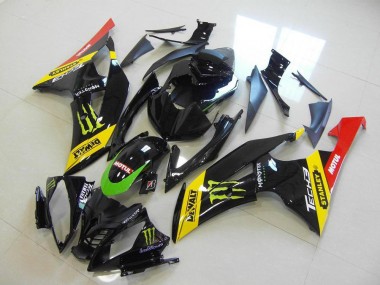 Yamaha R6 08-16 Motorrad Verkleidungen - Gelb Monster