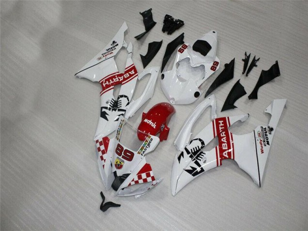 Yamaha R6 08-16 Motorrad Verkleidungen Komplett Sets - Weiß Yamaha R6 08-16 Motorrad Verkleidungen Komplett Sets - Weiß