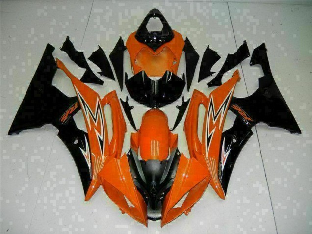 Yamaha R6 08-16 Motorrad Verkleidungen - Orange Schwarz Yamaha R6 08-16 Motorrad Verkleidungen - Orange Schwarz