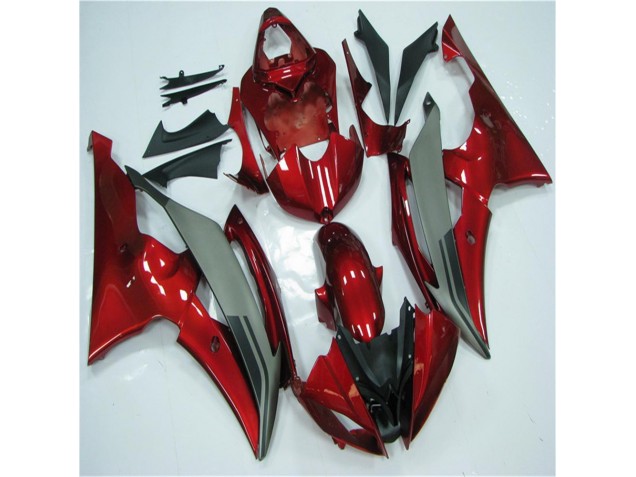 Yamaha R6 08-16 Motorrad Verkleidungen - Rot Grau Yamaha R6 08-16 Motorrad Verkleidungen - Rot Grau