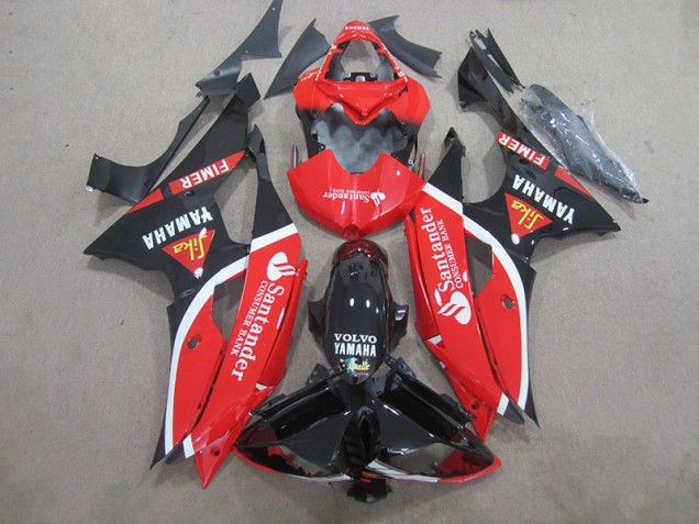 Yamaha R6 08-16 Motorrad Verkleidungen - Schwarz Rot Weiß SantUnder Yamaha R6 08-16 Motorrad Verkleidungen - Schwarz Rot Weiß SantUnder