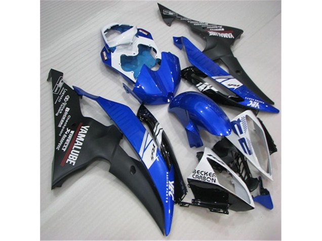 Yamaha R6 08-16 Motorrad Verkleidungen - Weiß Blau Schwarz Yamaha R6 08-16 Motorrad Verkleidungen - Weiß Blau Schwarz