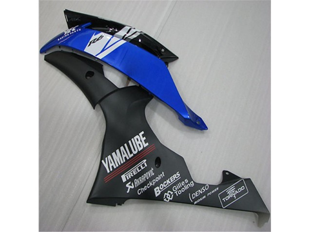 Yamaha R6 08-16 Motorrad Verkleidungen - Weiß Blau Schwarz Yamaha R6 08-16 Motorrad Verkleidungen - Weiß Blau Schwarz