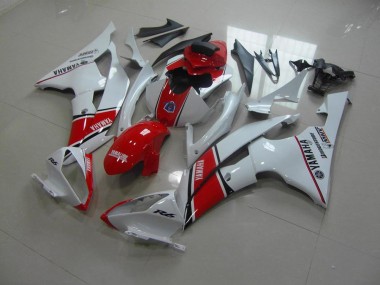 Yamaha R6 08-16 Motorrad Verkleidungen - Weiß Rot OEM Stil