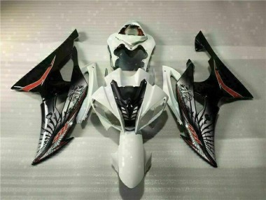 Yamaha R6 08-16 Motorrad VollVerkleidungen & Plastik - Weiß Schwarz
