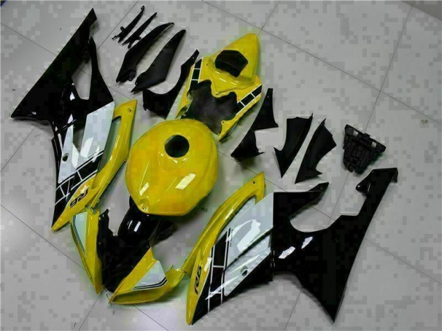 Yamaha R6 08-16 Motorrad Vollverkleidung - Gelb Schwarz Yamaha R6 08-16 Motorrad Vollverkleidung - Gelb Schwarz
