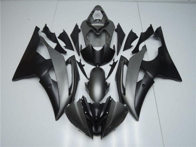 Yamaha R6 08-16 Motorrad Vollverkleidung - Grau Schwarz Yamaha R6 08-16 Motorrad Vollverkleidung - Grau Schwarz