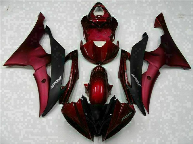 Yamaha R6 08-16 Motorrad Vollverkleidung - Rot Schwarz Yamaha R6 08-16 Motorrad Vollverkleidung - Rot Schwarz