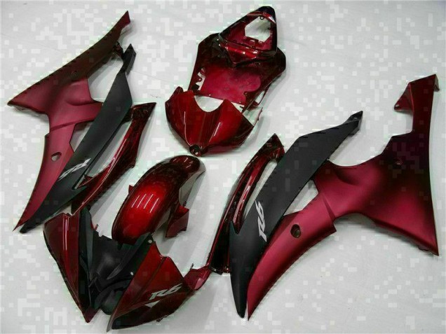 Yamaha R6 08-16 Motorrad Vollverkleidung - Rot Schwarz Yamaha R6 08-16 Motorrad Vollverkleidung - Rot Schwarz