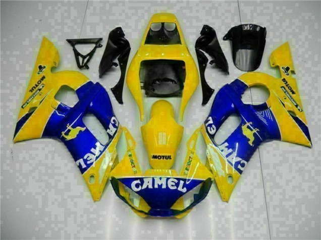 Yamaha R6 98-02 Motorrad Verkleidung - Gelb Blau Yamaha R6 98-02 Motorrad Verkleidung - Gelb Blau
