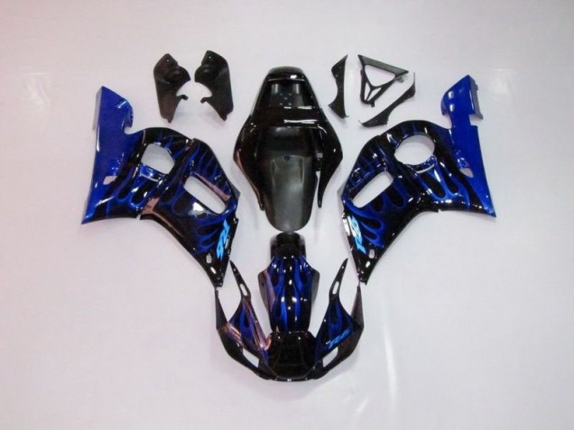 Yamaha R6 98-02 Motorrad Verkleidungen - Blau Flamme Yamaha R6 98-02 Motorrad Verkleidungen - Blau Flamme