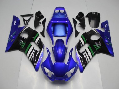 Yamaha R6 98-02 Motorrad Verkleidungen - Blau Monster