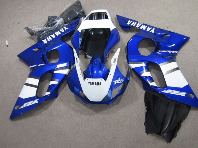 Yamaha R6 98-02 Motorrad Verkleidungen - Blau Weiß Yamaha R6 98-02 Motorrad Verkleidungen - Blau Weiß