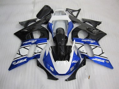 Yamaha R6 98-02 Motorrad Verkleidungen - Blau Weiß Schwarz