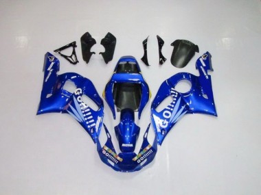 Yamaha R6 98-02 Motorrad Verkleidungen - Blau Weiße Go Motul