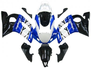 Yamaha R6 98-02 Motorrad Verkleidungen - Blau schwarze Champions