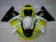 Yamaha R6 98-02 Motorrad Verkleidungen - Gelb Weiß Yamaha R6 98-02 Motorrad Verkleidungen - Gelb Weiß