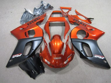 Yamaha R6 98-02 Motorrad Verkleidungen - Orange Schwarz