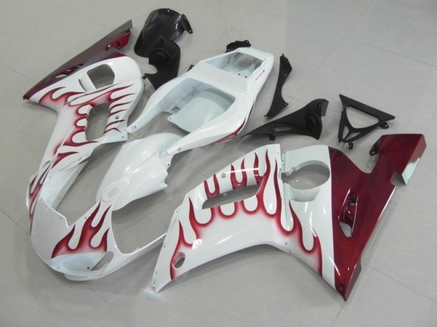 Yamaha R6 98-02 Motorrad Verkleidungen - Rot Flamme Yamaha R6 98-02 Motorrad Verkleidungen - Rot Flamme