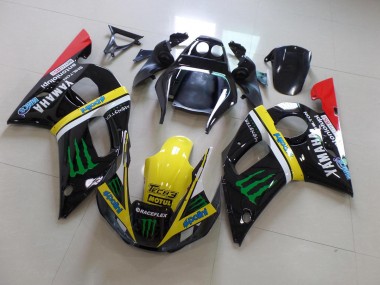 Yamaha R6 98-02 Motorrad Verkleidungen - Schwarz Gelbes Monster