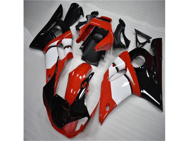 Yamaha R6 98-02 Motorrad Verkleidungen - Schwarz Weiß Yamaha R6 98-02 Motorrad Verkleidungen - Schwarz Weiß