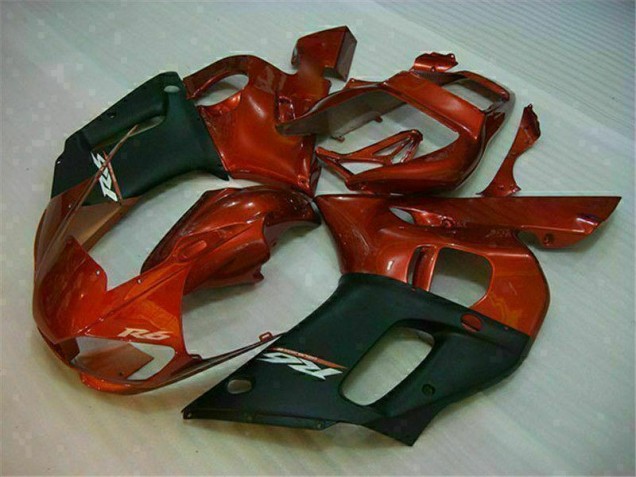 Yamaha R6 98-02 Motorrad Verkleidungen - Schwarzbraun Yamaha R6 98-02 Motorrad Verkleidungen - Schwarzbraun