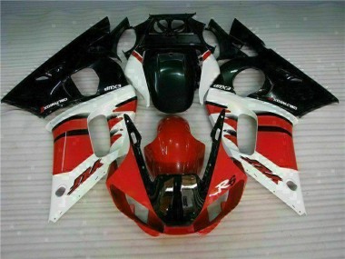 Yamaha R6 98-02 Motorrad Vollverkleidung - Rot Schwarz